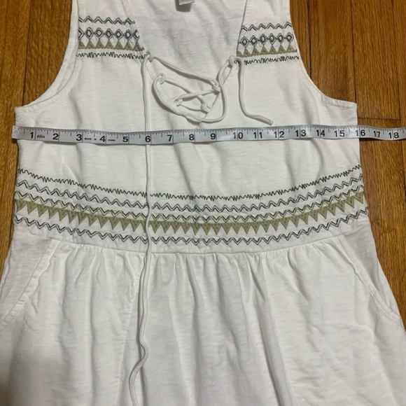 Aventura Womens Bianca Embroidered Dress White With Pockets Size XS Organic - Picture 5 of 9